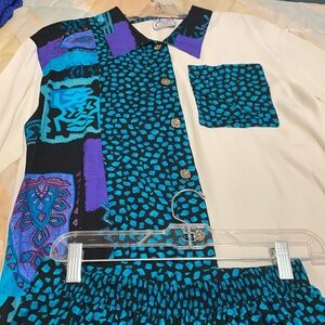 2 piece Skortch and blouse